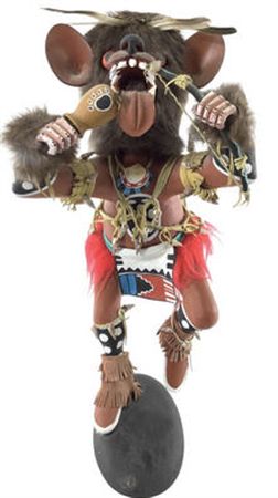 Black Bear Kachina Doll