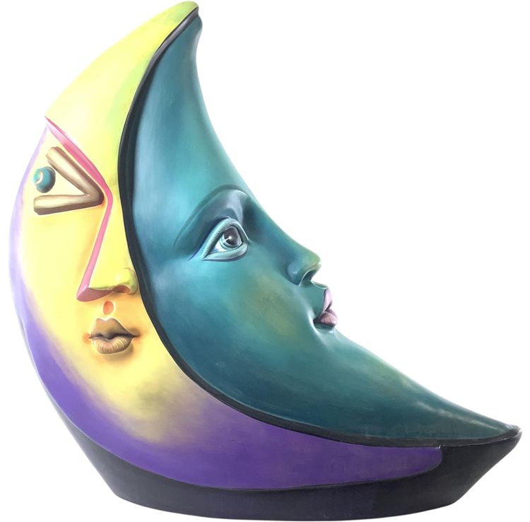 Contemporary Moon Faces