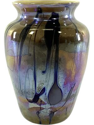 Iridescent Art Glass Vase