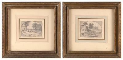 "A Canal Scene" and "A River Scene" (2)