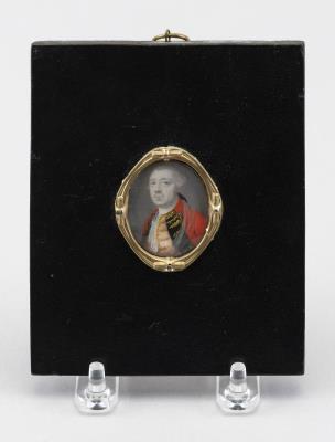 Portrait miniature on ivory of Edward 1st, Earl of London.