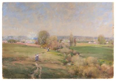 Figures in a meadow
