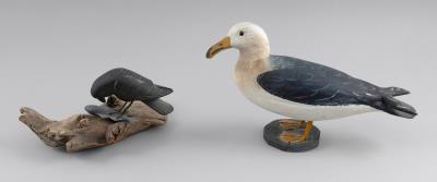 Two Very Early Mark Holland Bird Carvings