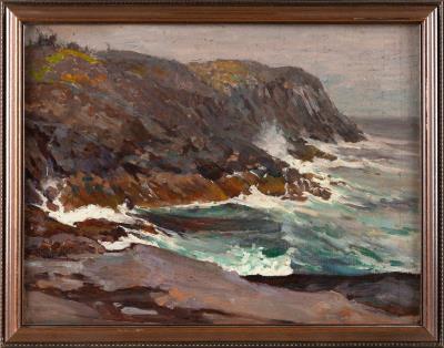 Monhegan coast. by John Scott Williams - Auction record, sale price, and art valuation. Compare with similar artists and explore comparable artworks.