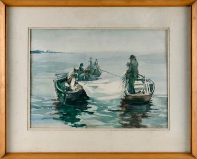 The Catch by Arthur McMurtry - Auction record, sale price, and art valuation. Compare with similar artists and explore comparable artworks.