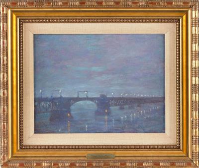 Nocturne - Connecticut River at Old Lyme Bridge