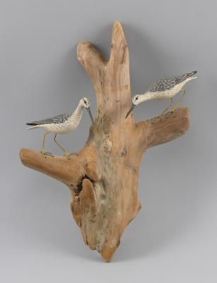 Pair of Miniature Yellowlegs