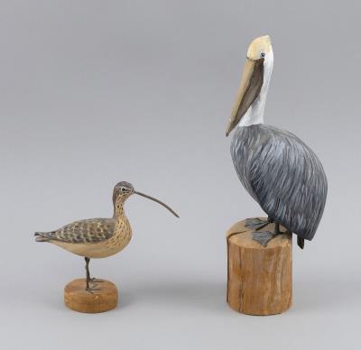 Two Decorative Bird Carvings