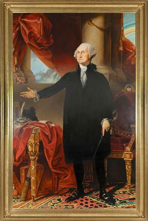 Replica of the iconic Landsdowne Portrait of George Washington