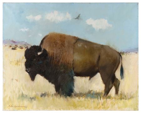 "The Bison" or "Grand Sentinel of the Plains"
