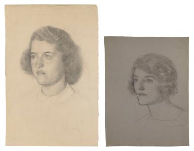 Two female portrait studies