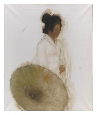 Geisha with parasol