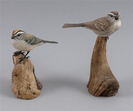 Two Songbird Carvings