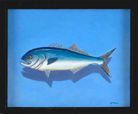 Bluefish by George Machon - Auction record, sale price, and art valuation. Compare with similar artists and explore comparable artworks.