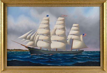 Portrait of the clipper ship Midnight