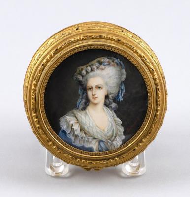 Portrait miniature of a lady, possibly Marie Antoinette