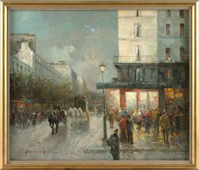 Street scene, likely Paris