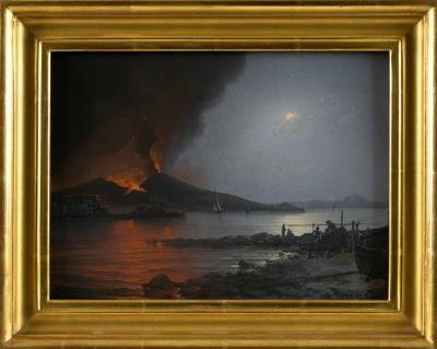 Eruption at Mount Vesuvius