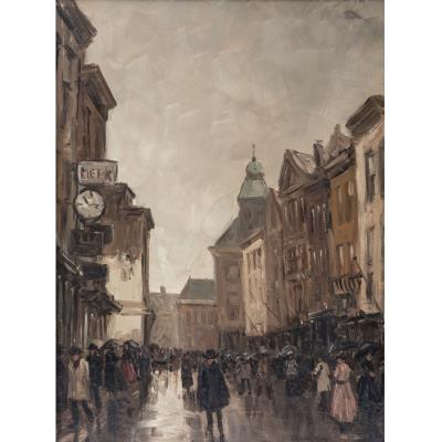 Street Scene in the Rain