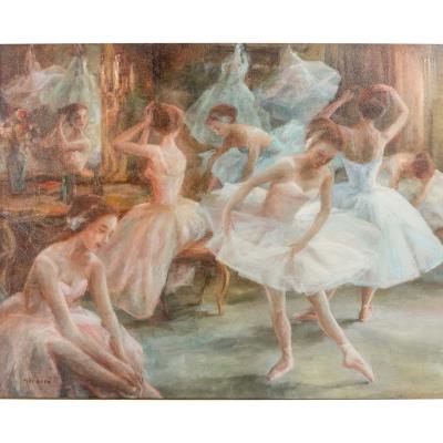 Ballerinas in a Dressing Room