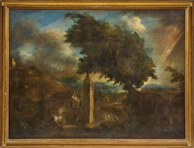 Landscape with Lightning