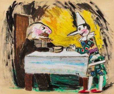 Pinocchio and Geppetto