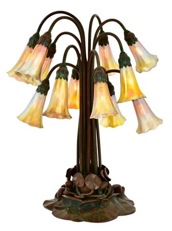 Twelve-Light "Lily" Table Lamp