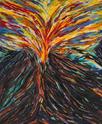 Volcano Painting