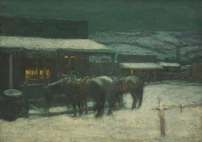 Horses in Twilight