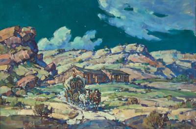 Freighting Out the Wool, Keams Canyon