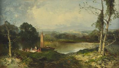 A Picnic on Passumpsic River, Vermont