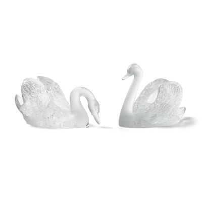Two Swan Sculptures