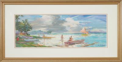 Seaside Scene in Tahiti