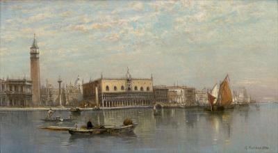 The Bacino di San Marco in Venice, seen from the Punta della Dogana