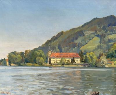 Tegernsee Monastery by Josef Waldemar Keller-Kuhne - Auction record, sale price, and art valuation. Compare with similar artists and explore comparable artworks.