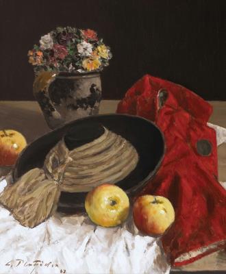 Still life with tassel hat - 1968