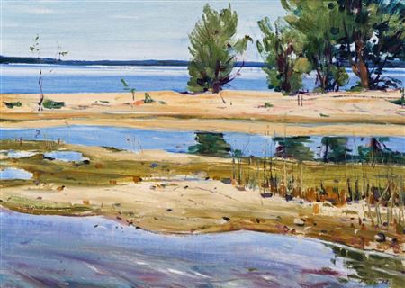Sandbank with Reeds (Chiemsee)