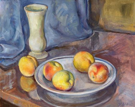Peaches by Felix Bibus - Auction record, sale price, and art valuation. Compare with similar artists and explore comparable artworks.