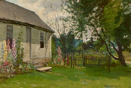 Antique Cape with Flowering Garden