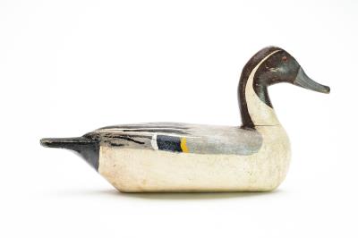Rare high head pintail with thick comb feather paint detail. by George Barto - Auction record, sale price, and art valuation. Compare with similar artists and explore comparable artworks.
