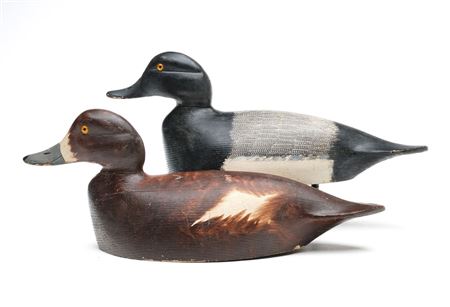 Rigmate Pair of Bluebills by Gus Rogers - Auction record, sale price, and art valuation. Compare with similar artists and explore comparable artworks.