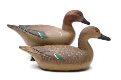 Greenwing Teal Decoy Pair