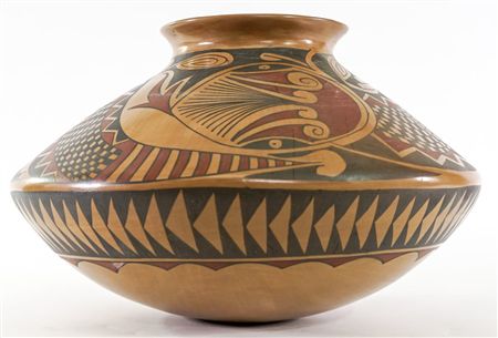 Polychrome Pottery Vase