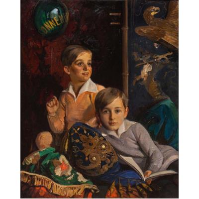 Portrait of Two Boys
