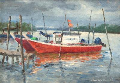 Kampung Jugra, Tanjung Sepat by Sai Hoy Chia - Auction record, sale price, and art valuation. Compare with similar artists and explore comparable artworks.