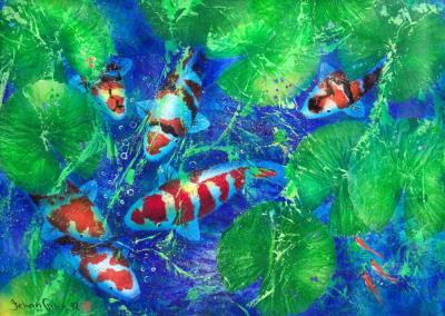 Koi by Jehan Chan - Auction record, sale price, and art valuation. Compare with similar artists and explore comparable artworks.