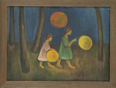 Lantern Children by Fritz Fuhrken - Auction record, sale price, and art valuation. Compare with similar artists and explore comparable artworks.