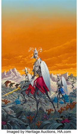 The Dirdir paperback cover by Henry Van Dongen - Auction record, sale price, and art valuation. Compare with similar artists and explore comparable artworks.