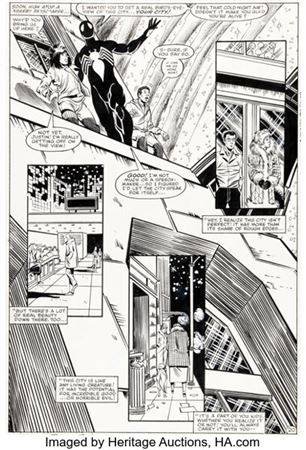 Ron Frenz and Brett Breeding The Amazing Spider-Man #252 Black Costume First Appearance Issue Story Page 20 Origin...