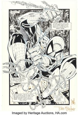 Todd McFarlane Spider-Man #9 Splash Page 11 Original Art (Marvel, 1991)....